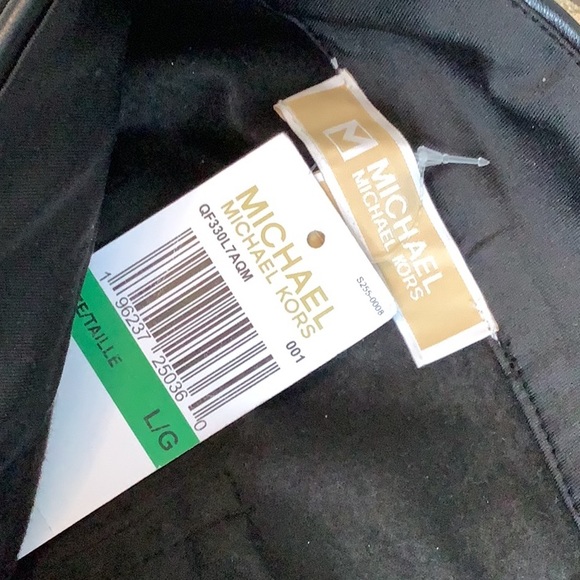 MICHAEL KORS Black. PLEATHER PANTS. NWT - Picture 5 of 7